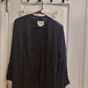 Tadashi Shoji Elegant Black Light weight Cover up Jacket for any ocassions